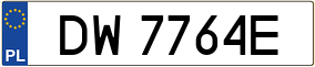 Truck License Plate